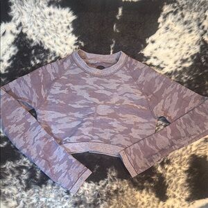 Cropped Camouflage Athletic Top